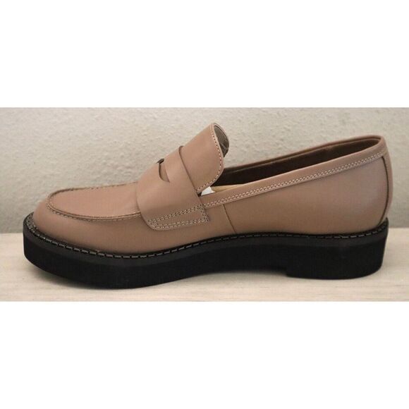 BCBGeneration GN237324 Women's Sz 7M Taupe Sabin Platform Penny Loafers - Picture 5 of 9